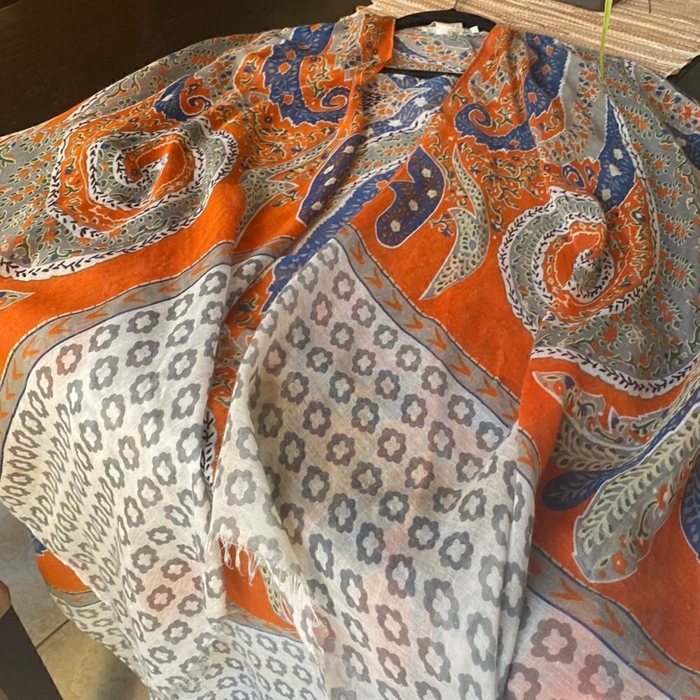 EUC wrap one size , can tie in front or leave open bought from Anthropology